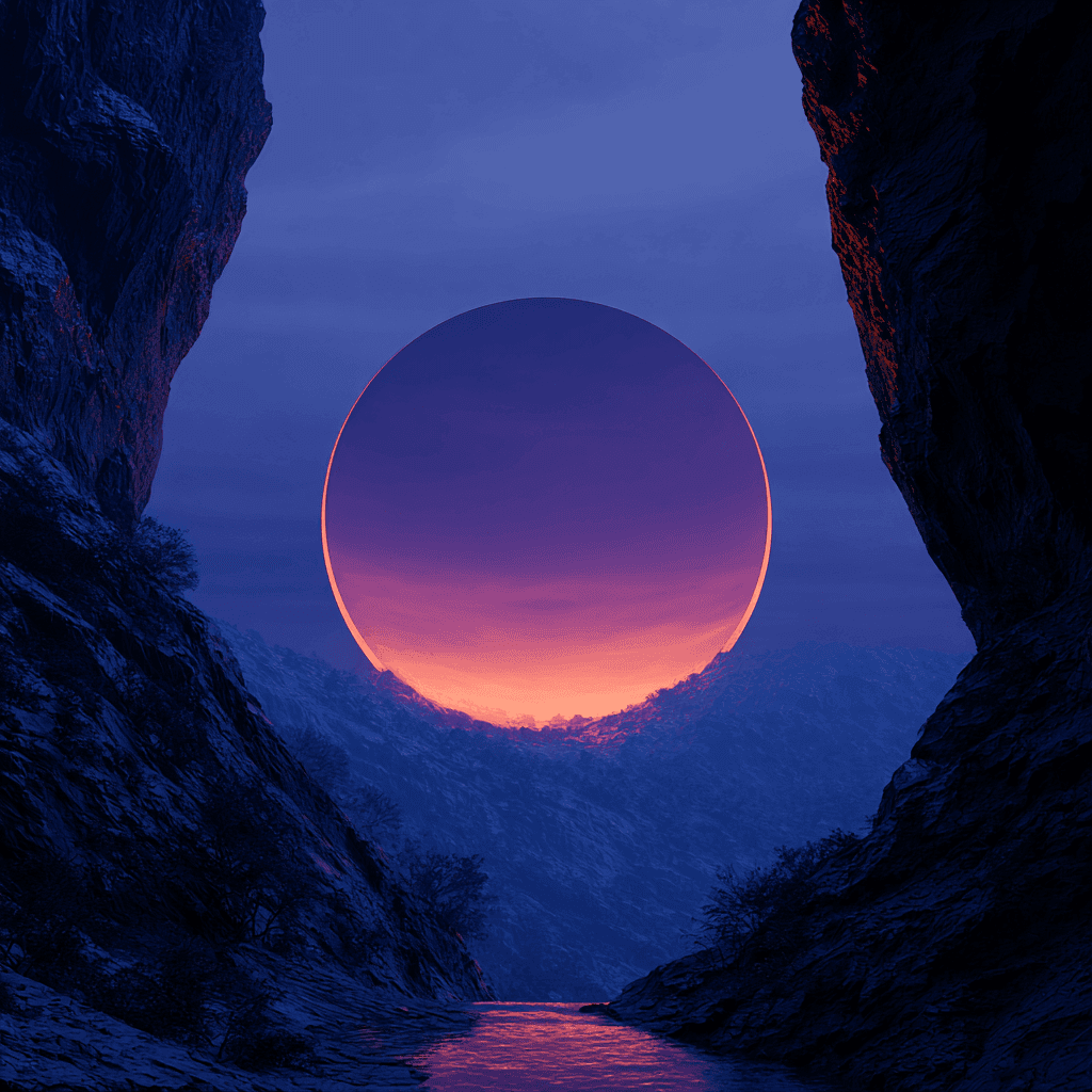Surreal Sunset Sphere