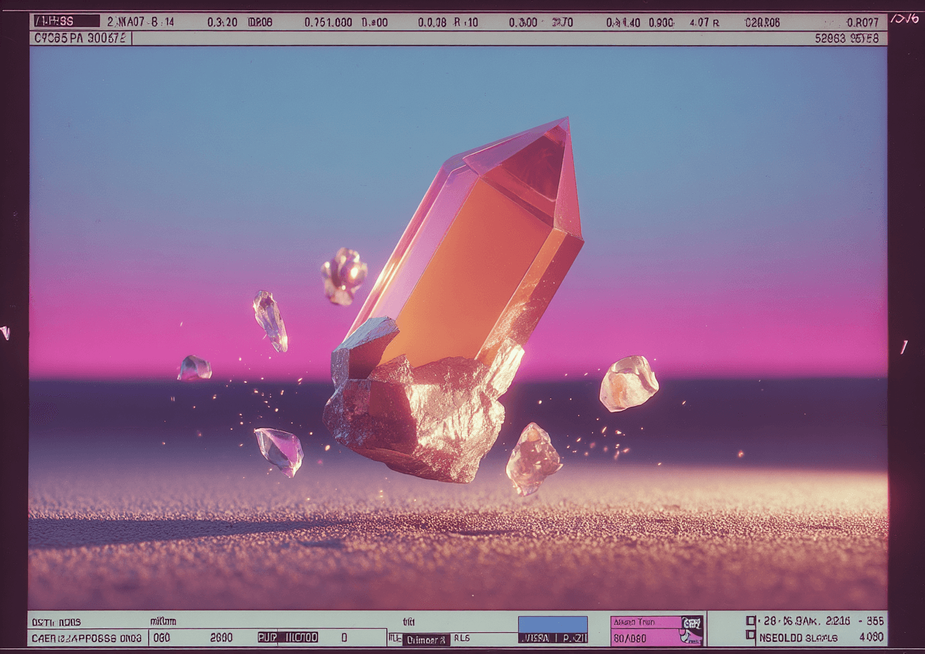 Neon Floating Crystal