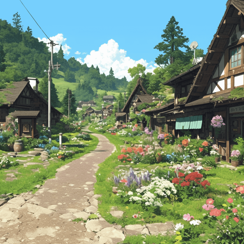 Bloom Village Path