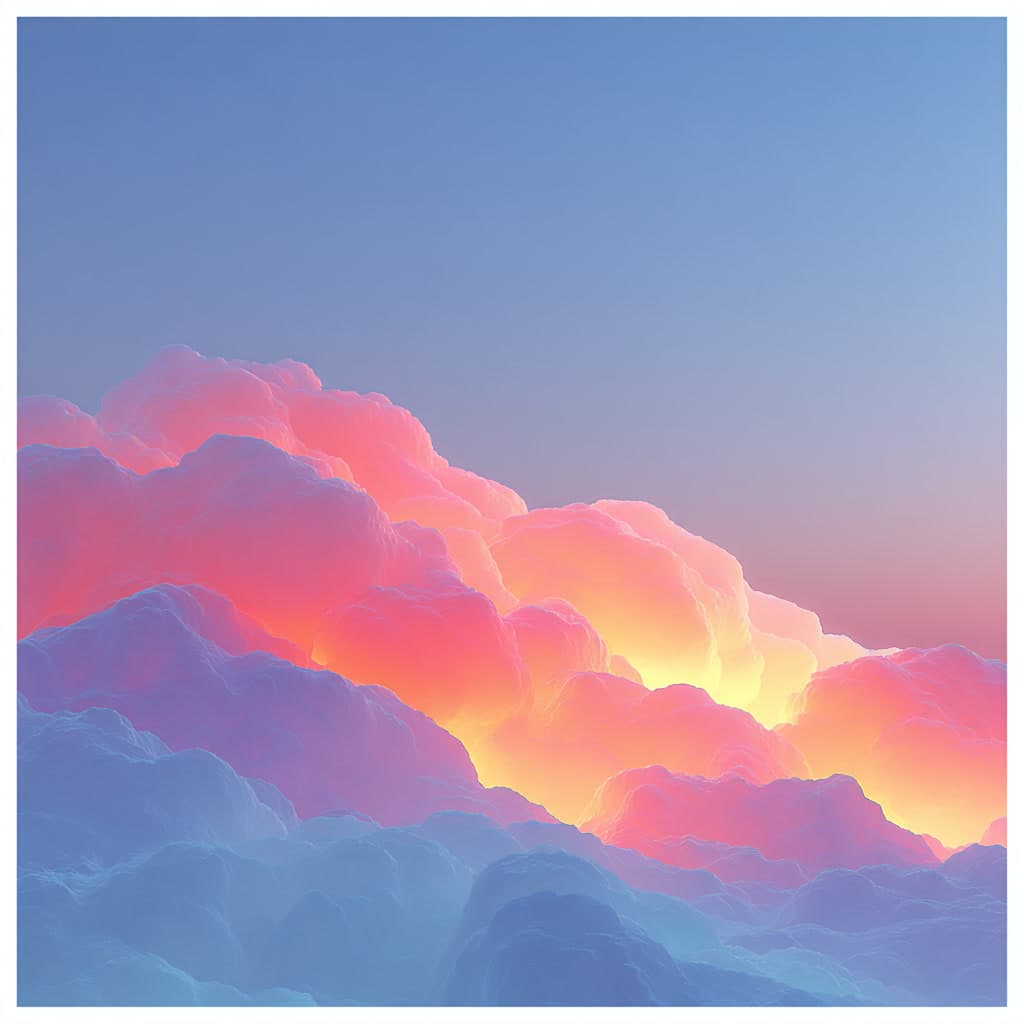 Pastel Cloud Landscape