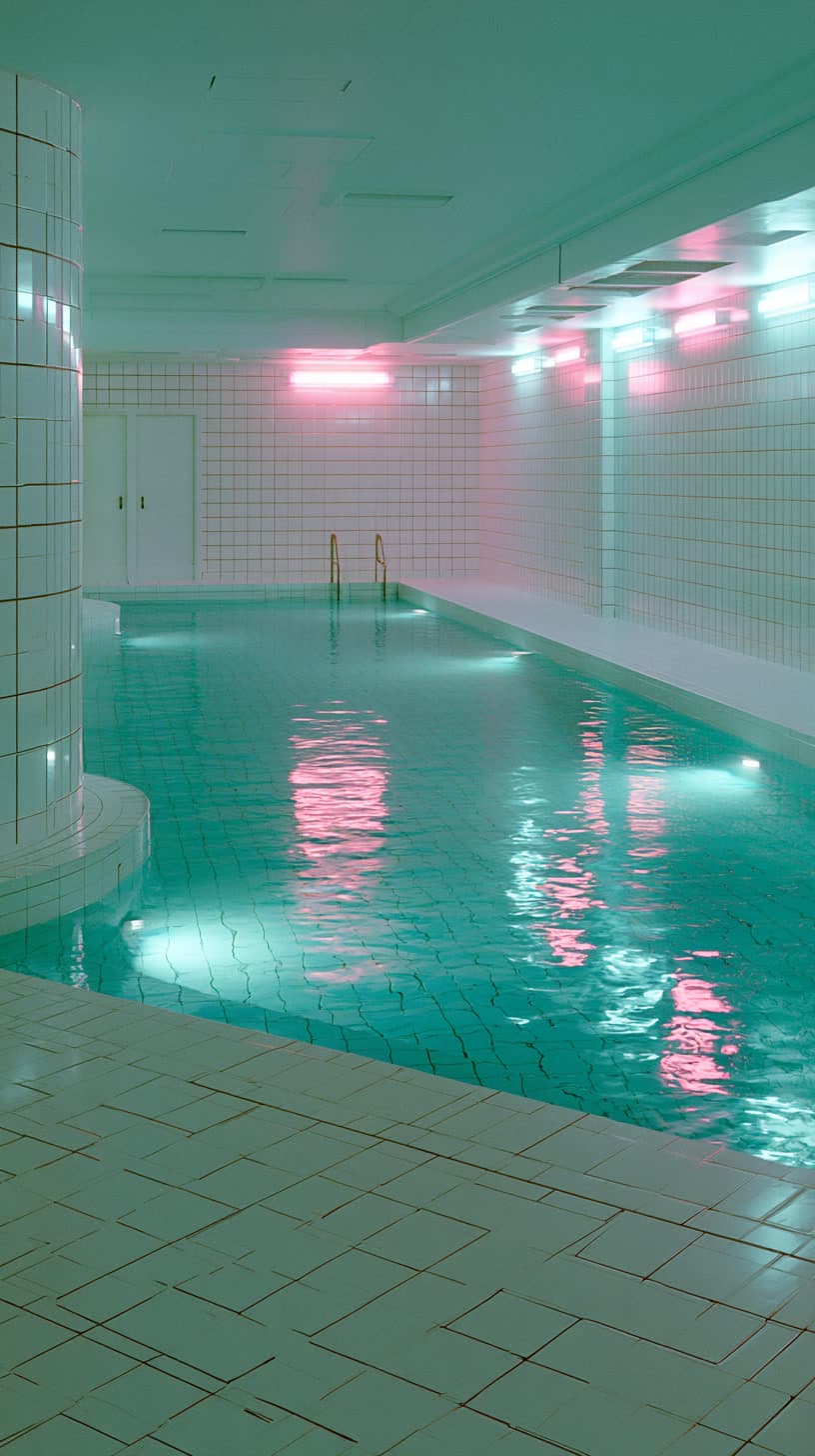Neon Liminal Pool