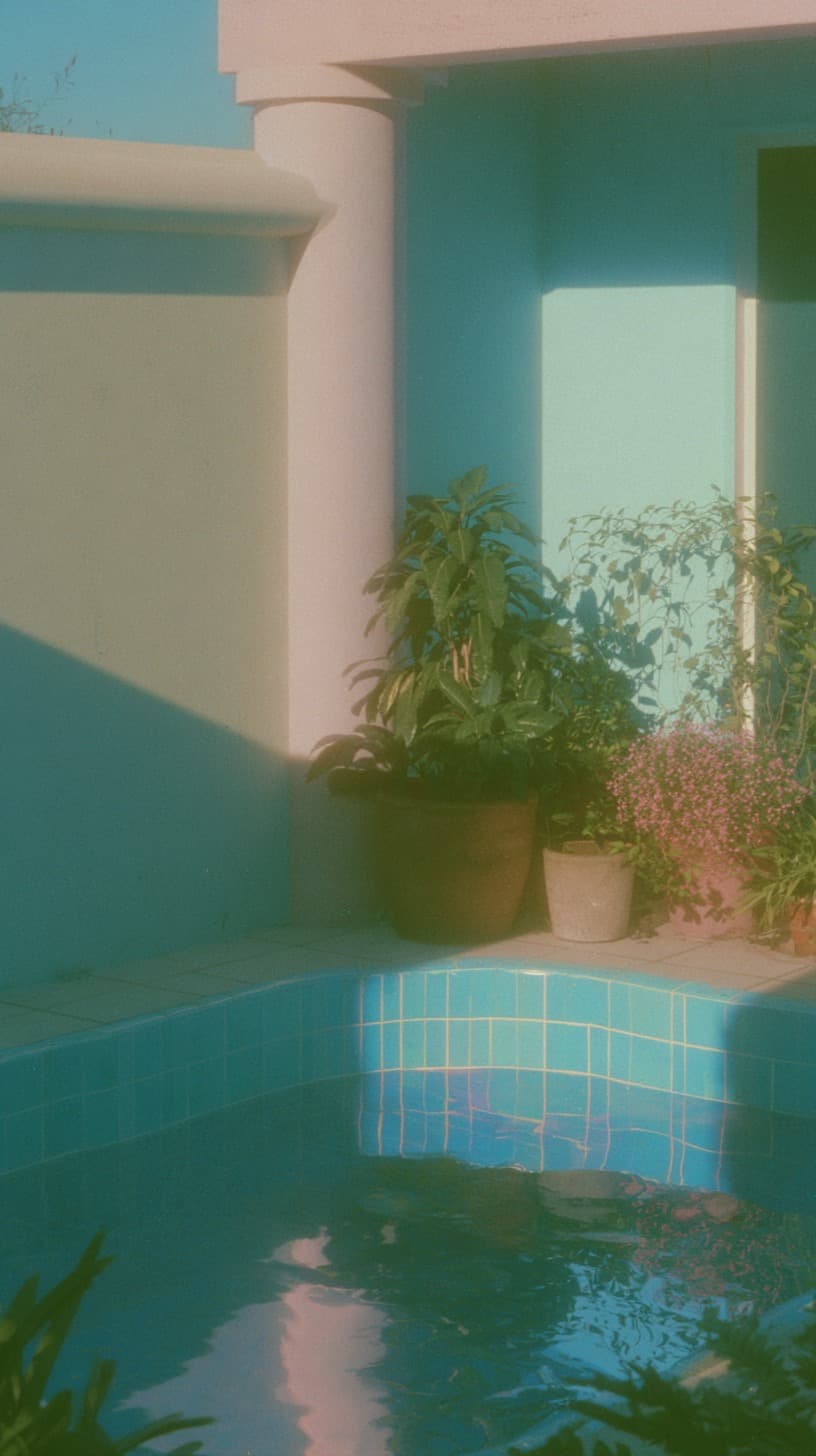 Pastel Backyard Pool