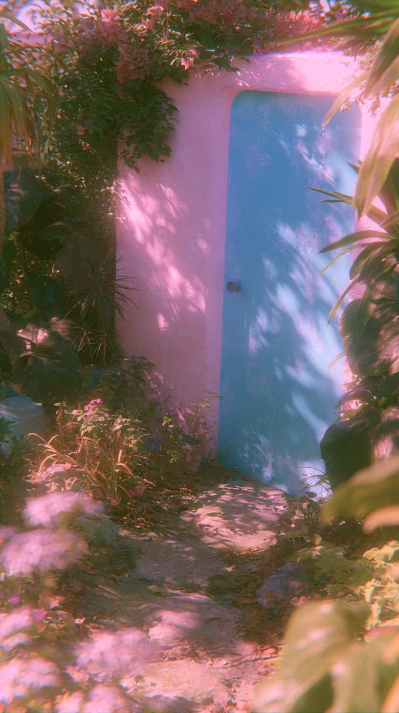 Pastel Garden Doorway