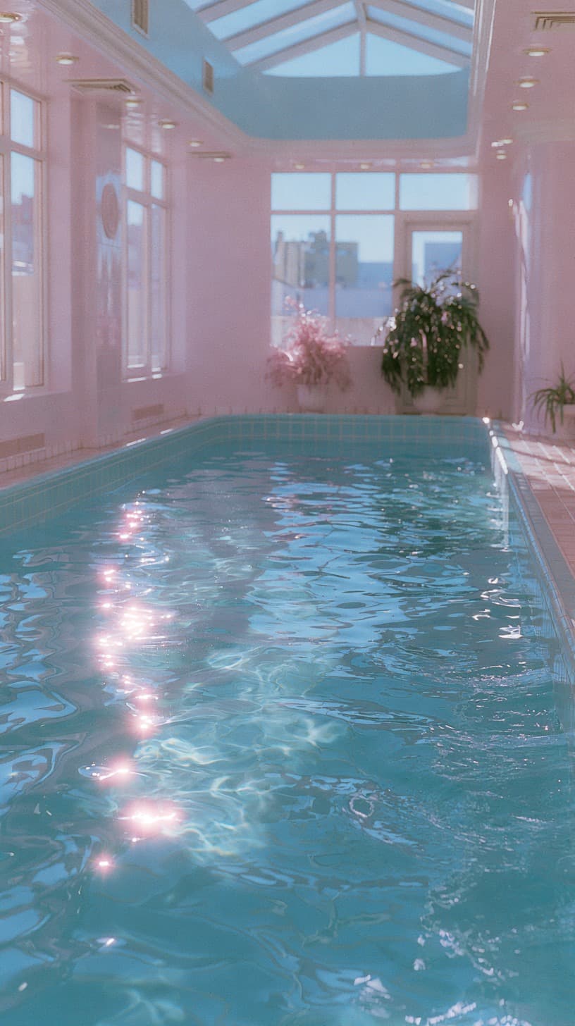 Pastel Indoor Pool