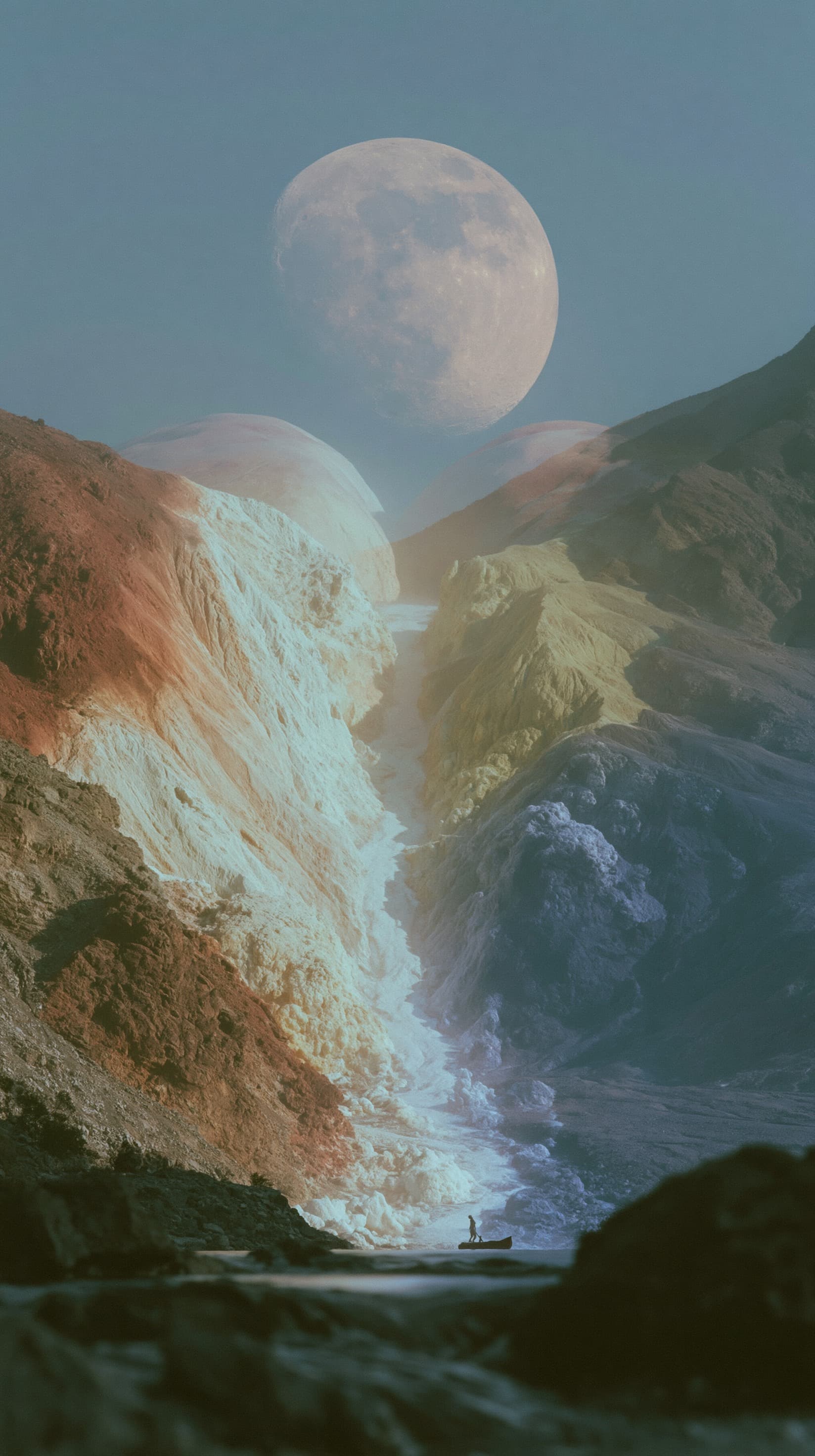 Moon Over the Divided Coast