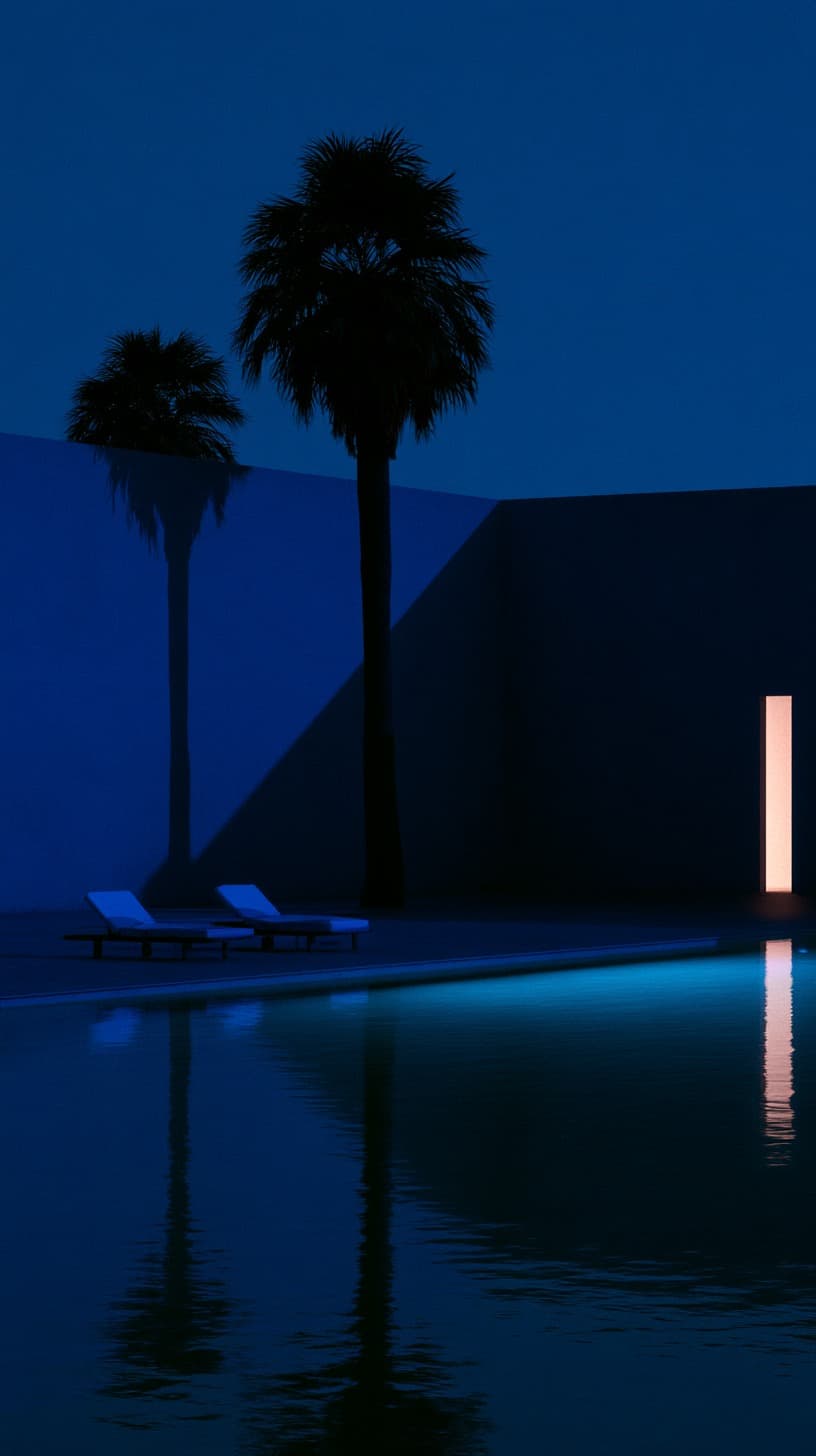 Palms at Blue Hour