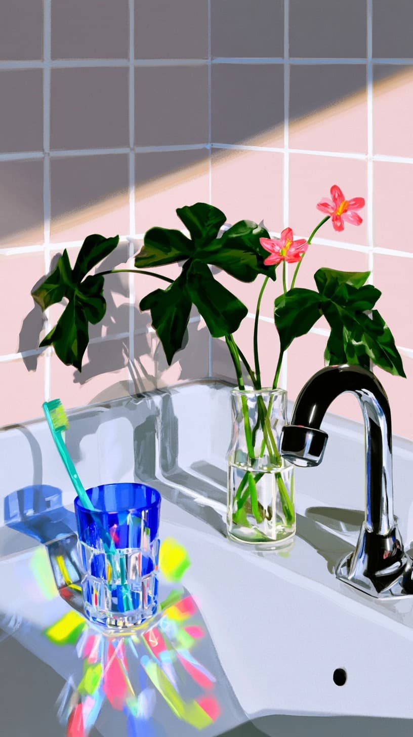 Sunlit Sink Still Life