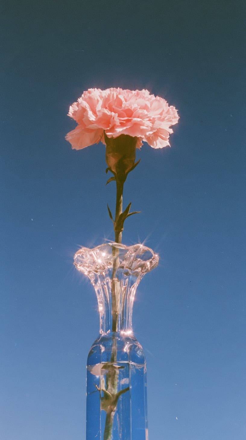 Carnation in Cut Glass