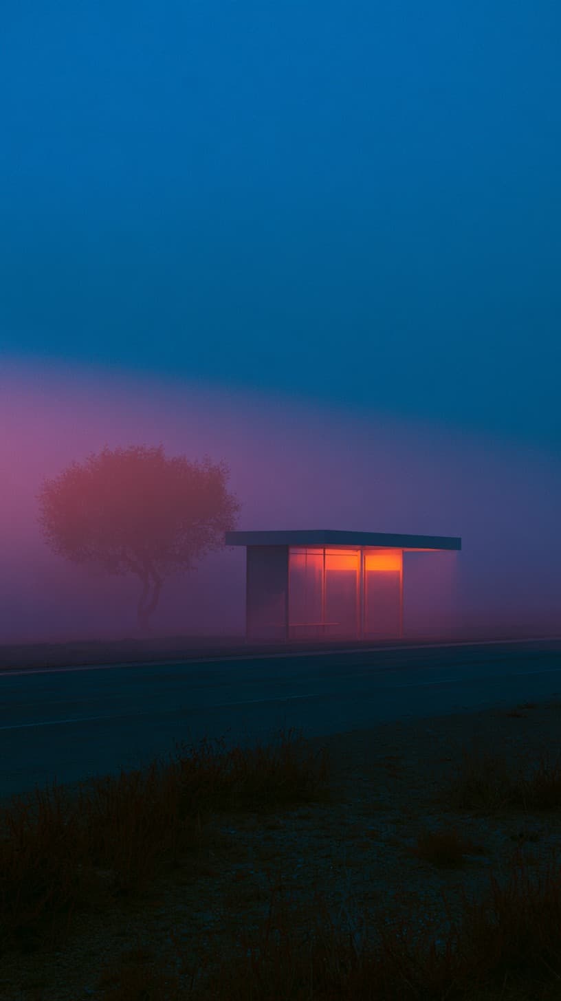 Last Light at the Bus Stop