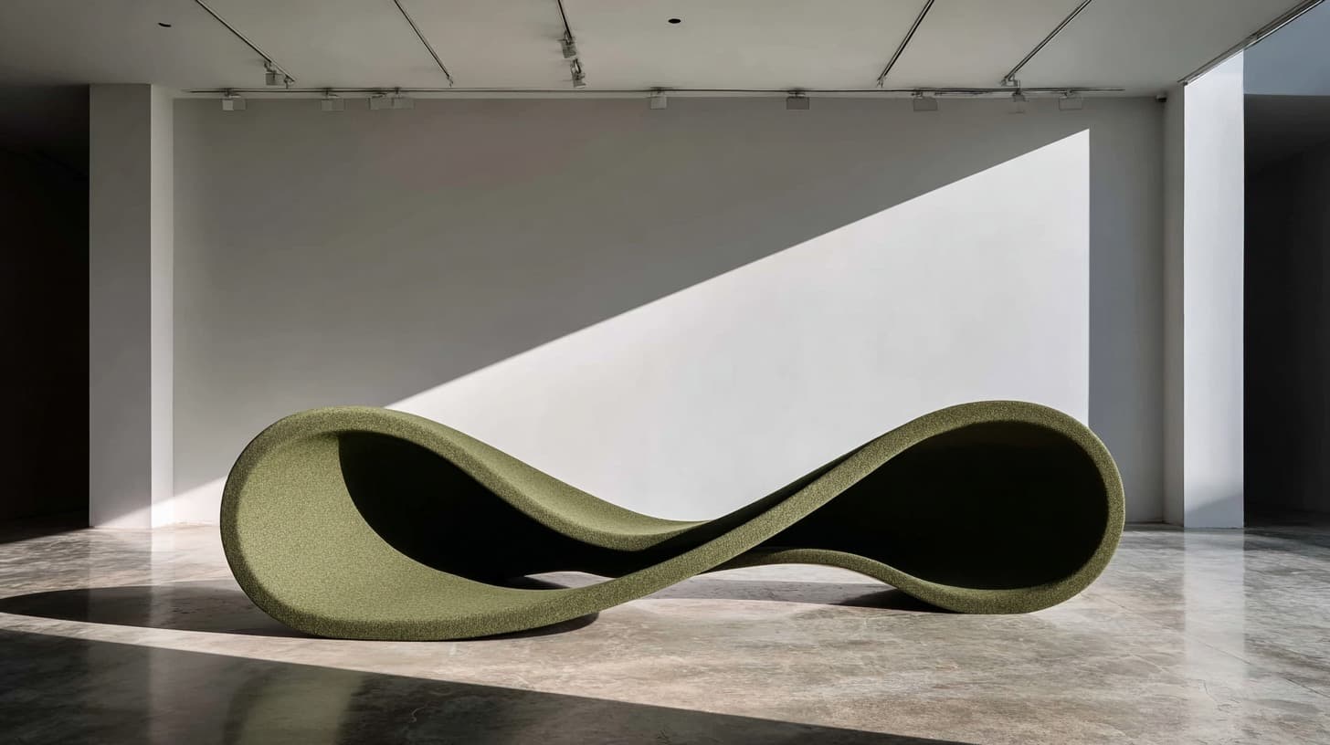 Sage Ribbon Bench