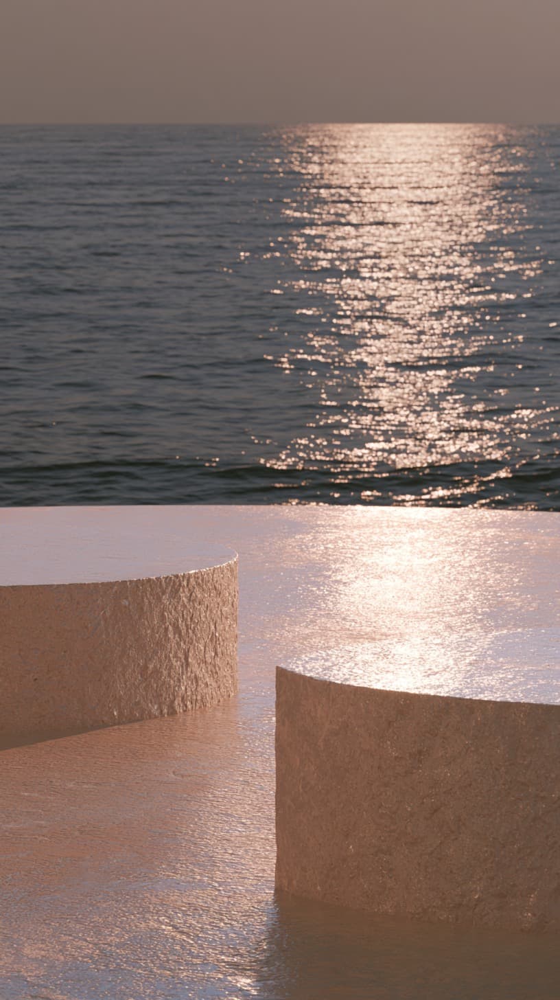 Podiums at Dusk
