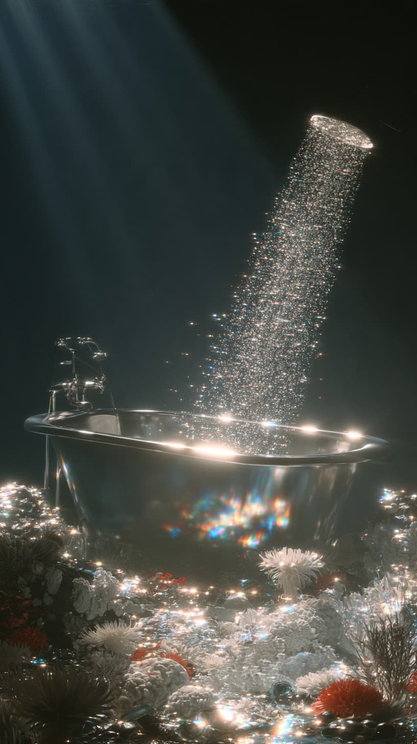 Glitter Bath Underwater