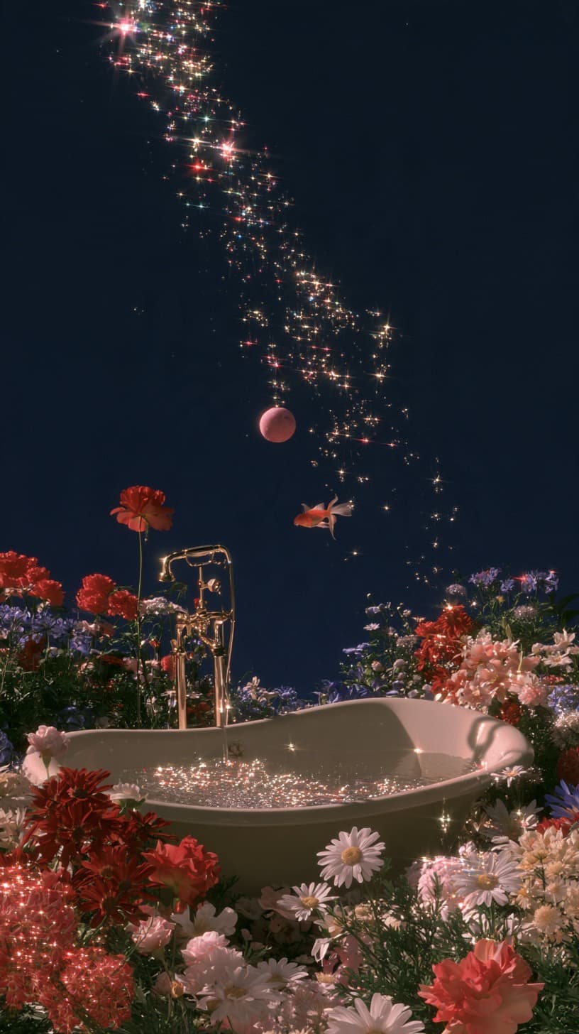 Bathtub in the Flower Garden